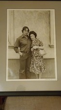 Framed Arnold Schwarzenegger with Mother Aurelia Picture 1977 George Butler 1/50 picture