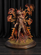 Hand-Painted 3D Printed Mutant Creature Sculpture, Dark Fantasy Gothic Display picture