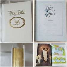 Holy Bible Illustrated King James Nelson Publisher Gilded Edges Vintage 1971 picture