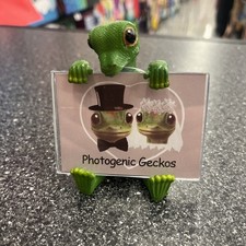 Photogenic Gecko Photo Frame Novelty 3” X 2” Picture 2007 Trippie’s Inc Cute NEW picture