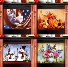 Set of 4 Dishwasher Magnets July 4th Fall Harvest Christmas Summer 23'' x 17'' picture