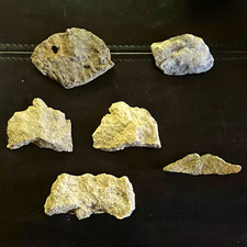 Lot of 6 archaic era Native American BANNERSTONES Ohio Valley 4000bce authentic picture