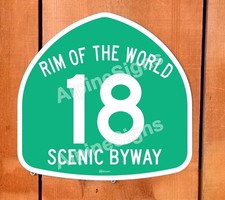Rim of the World Byway Sign, California Highway 18 sign, Big Bear California picture