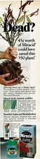 1989 Vintage Print Ad Dead? Miracid could have saved this $50 plant Miracle-Gro picture