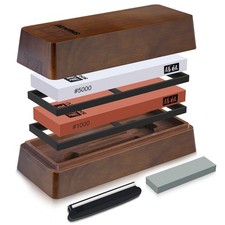 SHAN ZU 2 PCS Knife Sharpener Stone Set with Storage Box picture