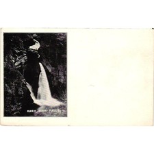 Antique Bash Bish Falls Postcard Van D Harvey Hillsdale NY Undivided Back BW picture