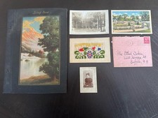 WWI Buffalo NY Lot 1918 Pass Paybook Silent Film Earhart Edison Scrapbook picture