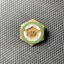 Vintage Harrison Radiator Division GMC General Motors 10 Year Service Award Pin picture