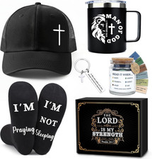 Christian Gifts for Men Faith Based Spiritual Stuff Religious Basket Catholic Pr picture
