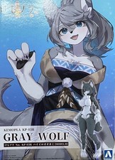 Aoshima Kemopla No.KP-03R Gray Wolf Non-scale Plastic Model Kit Figure picture
