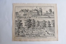 1876 Litho C.L. Centlivre Fort Wayne Indiana Residence Beer Garden Brewery Sign picture