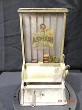 RARE Antique BLACKHAWK 5 CENT COIN OPERATED ASPIRIN VENDING MACHINE DISPENSER picture