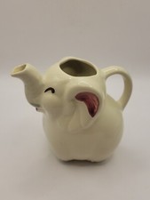 Vintage SHAWNEE POTTERY Creamer WHITE ELEPHANT Cream Pitcher USA 4.5