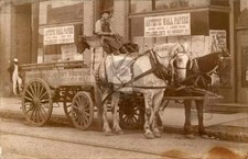 Horse Drawn Economy Brewing BEER Wagon AMBRIDGE PA RPPC Photo Postcard COPY picture