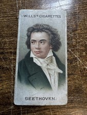 1911 Wills's Cigarettes Musical Celebrities Beethoven (b) picture