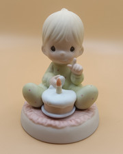 Vintage Precious Moments Baby's First Birthday Figurine 1992 Enesco 524069 picture