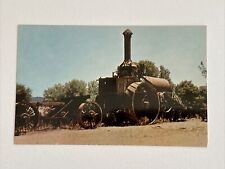 VTG Postcard Calaveras County California steam tractor and trailer Angels Camp picture