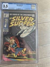 SILVER SURFER #4 V.1 | CGC 3.5 | ICONIC COVER THOR | MARVEL COMICS 1968 picture