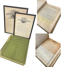 Massive WWI Captain John E Smith Archive Scrapbook + 2 Framed Army Commissions picture