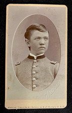 1870s Military Cadet CDV Carleton Watkins Yosemite Art Gallery San Francisco CA picture