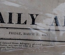 3  Boston Daily Newspaper Yr. 1827. And 1 New York Times. Yrs 1865 picture