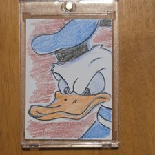 Nate Rosado 1/1 Hand Drawn DONALD DUCK Sketch Card Signed 2026 from DISNEY picture