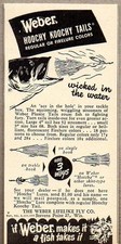 1951 Print Ad Weber Hoochy Koochy Tails Fishing Lures Stevens Point,WI picture
