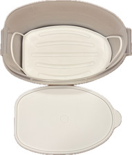 NEW Vintage Tupperware Roast & Ham Flavor Saver Set with Lifter (3-Piece) picture