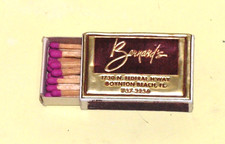 Vintage Bernard's Restaurant Small Matchbox & Matches Boynton Beach FL picture