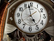 Seiko QXM118BRH Golden Puppets Melodies in Motion Clock 6 Hi-Fi Melodies Retired picture