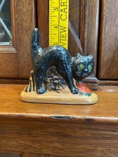 Vaillancourt Folk Art Cat with Arched Back #416 picture