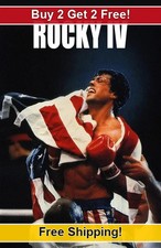 Rocky IV 1985-01 11x17 Movie TV Show Poster Buy 2 Get 2 Free picture
