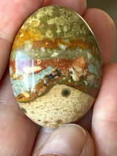 Rocky Butte Picture Jasper Cabochon 40 x 30 x 10 mm picture