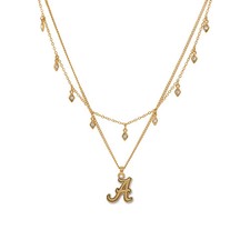 Alabama State Crimson Tide, Licensed University Emblem Necklace, 18K gold plated picture