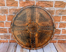Scottish Targe Shield | Leather Shield | Handmade Leather Viking Shield picture