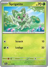 SPRIGATITO C 013/198 SCARLET & VIOLET POKEMON LP picture