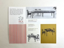 Vintage DUX Mid Century Modern Furniture trifold brochure, Tables, Folke Ohlsson picture