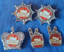 Job Lot Motorcycle Pin Badges Norton picture