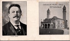 Victor Herbert & Carnegie Music Hall Pittsburgh 1898 PMC Postcard picture