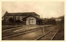 Los Banos CA California Train Station Depot c1910 RPPC Photo Postcard COPY picture