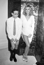 Leo Gullotta Italian actress Anna Maria Rizzoli joking during a br- Old Photo 1 picture