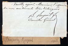 Antique French Politician BENJAMIN RASPAIL Signed Autograph / FRANCE Paris picture