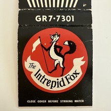 Vintage 1950s Intrepid Fox Los Angeles CA Matchbook Cover picture