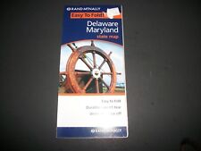 DELAWARE / MARYLAND   State Map   Rand McNally  2007   LAMINATED   NEW picture