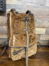 WW2 Swiss Army Military Cowhide Fur Backpack Tornister Rucksack 1930's 40's picture