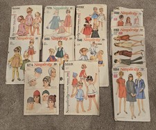 VTG 1960s Simplicity Sewing Pattern Lot 11 Mod Children Toddler Maternity Dress picture