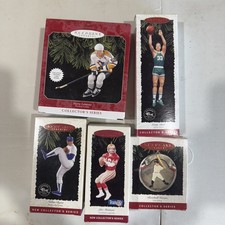 Mixed Lot of 5 Hallmark Keepsake Ornaments, Christmas Ornaments, Xmas Lot # 14 picture