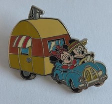 Disney Pin DL DCA Mickey & Minnie Car Camper Travel Trailer Summer Time Camping picture