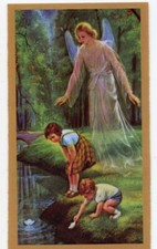 Prayer to Your Guardian Angel (3) U- Laminated  Holy Cards.  QUANTITY 25 CARDS picture