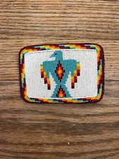 Native American Beaded Belt Buckle picture
